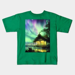 House at the Lake in the Galaxy Kids T-Shirt